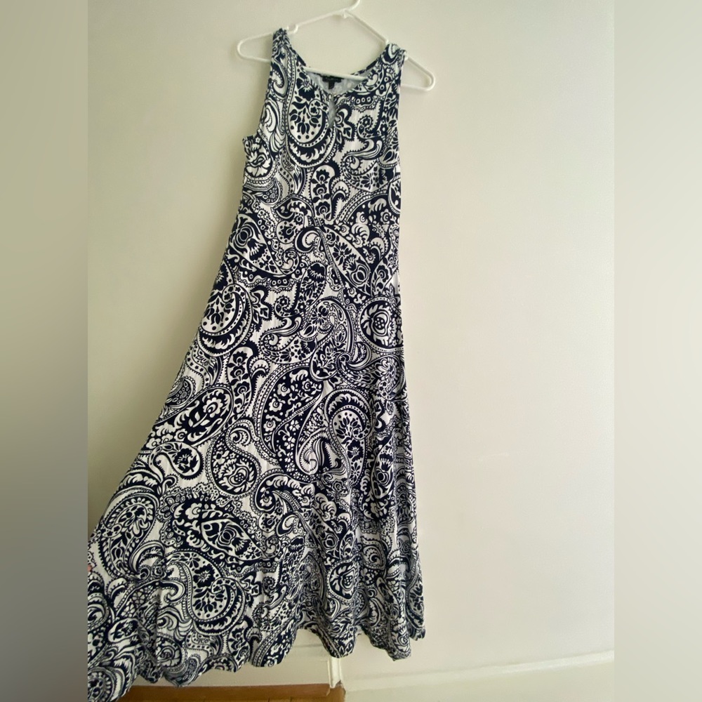 Jersey Paisley Maxi Dress